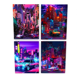 Generic Japan Wall Art Tokyo City Posters,Japan Art Poster ,Tokyo Street Racing Wall Art Prints,Japanese Wall Art Modern Urban Neon Posters,Aesthetic Canvas Poster, Set of 4 (8