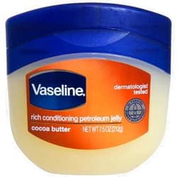 Vaseline Rich Conditioning Petroleum Jelly, Cocoa Butter 7.5 Ounce (Pack of 8)