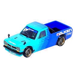 INNO64 Model Car Compatible with Nissan Sunny Hakotora Falken Tire s Pickup Truck with Extra Set Tires 1/64 Diecast Model Car