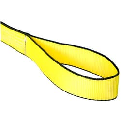 Mazzella Lifting Technologies 5000-2786 EE1-902 Edgeguard Nylon Web Sling, Eye-and-Eye, Yellow, 1 Ply, 3' Length, 2