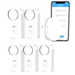 Govee WiFi Water Sensor 3 Pack, 100dB Adjustable Alarm Bundle with Govee Water Detectors 2 Pack, 100dB Adjustable Audio Alarm Sensor