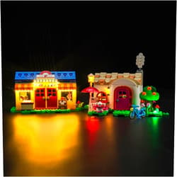 VONADO LED Light Kit for Lego Nook's Cranny & Rosie's House 77050 (No Models Only Light) Creative Lighting Set Accessories Compatible with Animal Crossing Lego 77050 Building Set