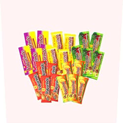Pulparindo Mexican Candy Assortment Bag (25 Count) with Pulparindo Chamoy (Original, Xhot, Watermelon, Mango and Chamoy)