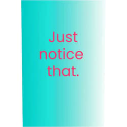 By Michelle D Risser (Author) Just Notice That: A journal for notes, insights and a-has in your healing journey.
