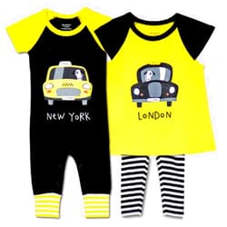 Twoborn baby-girls unisex-baby baby-boys Twin Clothing Set