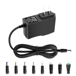 Arkare 5V 2A 10W DC Power Supply Adapter AC/DC Wall Plug Charger AC 100V-240V to DC 5 Volt 2Amp 1A 1.5A Replacement Power Cord USB Type C for Security Camera Baby Monitor Scanner TV Box Raspberry
