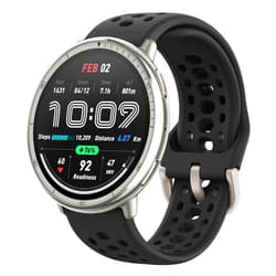 Amazfit Active 2 Smart Watch 44mm, GPS Maps with Direction, Fitness Tracker, 10 Day Battery, Sleep Monitor, 160+ Sport Modes, Water Resistant, for Android & Apple iPhone, Black Silicone
