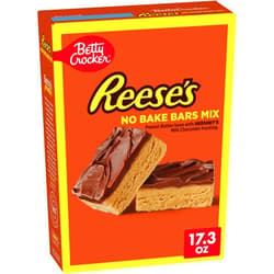 Betty Crocker REESE'S Peanut Butter No Bake Bars Mix With HERSHEY’S Milk Chocolate Frosting, 17.3 oz