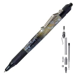 Penn State Industries PKANVBKAL Anvil EDC Click Ballpoint Pen Kit Woodturning Project (1, Black Anodized Aluminum)