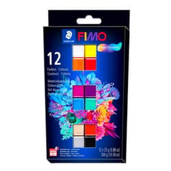 STAEDTLER FIMO Professional Oven-Bake Polymer Clay -12 Colors, 0.88 oz Blocks - Modeling Clay for Jewelry, Sculpting, and Art