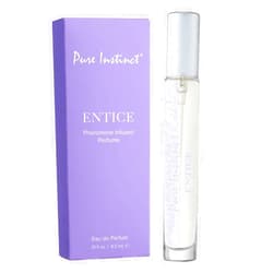 Pure Instinct ENTICE The Original Pheromone Infused Essential Oil Perfume Cologne - For Her Women - TSA Ready (Spray Bottle 0.31 Fl. Oz./9.2mL)