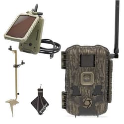 Stealth Cam Fusion Max 2.0 Cellular Trail Camera – 36MP, 1080P Video, AT&T/Verizon Compatible, App-Controlled, Motion Activated w/Night Vision – Includes Solar Panel, Tripod & Cleaning Cloth (1PK)