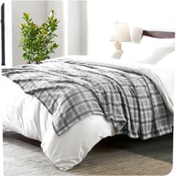 Bare Home Fleece Blanket - Twin/Twin Extra Long - Tartan Plaid - Lightweight Blanket for Bed, Sofa, Couch, Camping, and Travel - Microplush - Ultra Soft Warm Blanket (Twin/Twin XL, Tartan Plaid)