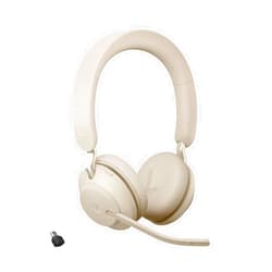 Jabra Evolve2 65 USB-C MS Stereo - Beige Wireless Headset/Music Headphones