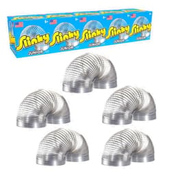 Slinky Brand Jr. The Original Walking Spring Toy, 5-Pack Small Metal Slinkys, Great for Party Favors and Gift Bag Toys, Multi-Color (03160) Slinky Brand Jr. - 5pk Small Metal Slinkys