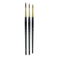 da Vinci Brushes Watercolor Set 5546a2 - Series 11 Maestro Kolinsky Red Sable 3 Brush Set - Full Belly Rounds - Sizes 3, 4 & 5