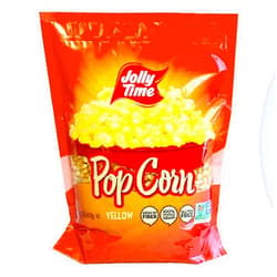 Jolly Time Yellow Pop Corn Kernels, Stand Up Resealable Bag, 2 Pound (Pack of 6)