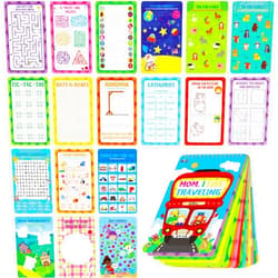 SpriteGru 31 Dry Erase Activities Book, Reusable & Erasable Game Pad, Explore and Find, Maze Matching TIC-TAC-Toe Dot to Dot Educational On The Go Toy and Learning Tool for Road Trip Airplane Travel