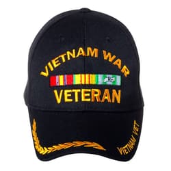 Artisan Owl Vietnam War Veteran Embroidered Adjustable Baseball Cap