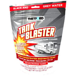 Thetford Tank Blaster - Level Sensor Cleaner - Black & Grey Waste Water Holding Tanks & Portable Tanks Cleaner - 4 x 1.6 oz Packets Thetford - 96527,White