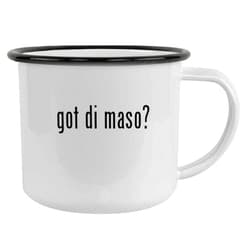 Molandra Products got di maso? - 12oz Camping Mug Stainless Steel, Black