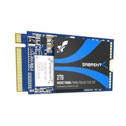 SABRENT 2TB Rocket NVMe PCIe M.2 2242 DRAM-Less Low Power Internal High Performance SSD (SB-1342-2TB)