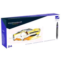 Prismacolor Premier Double-Ended Art Markers, Fine And Chisel Tip, Adult Coloring, 24 Pack