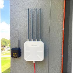 WAVLINK AX1800 WiFi 6 Wireless Outdoor Repeater, Long Range Outdoor WiFi with Dual Band PoE IP67 Waterproof,Supports Mesh Extender/AP/Repeater for Farm,Courtyard,RV,Campsite