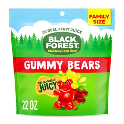 Black Forest Gummy, Bears, Fruit Flavor, Deliciously Juicy, Made with Real Fruit Juice, School Snacks, 22 oz