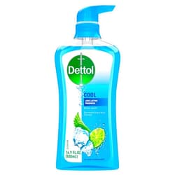 Dettol Cool Body Wash and Shower Gel, Body Wash with Mint and Bergamot, 16.90 Fl Oz (Pack of 1)