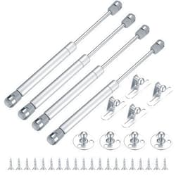 HexinYigjly 4 Pcs Gas Springs, 100N/22.5LB Gas Struts Lift Supports, Gas Shocks, Soft Close Hinges, Furniture Cabinet Door Lid Stay, Hydraulic Gas Lift Spring Stay for Cabinet, Storage Box Spring Struts