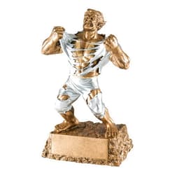 Decade Awards Monster Victory Trophy – 6.75 or 9.5 Inch Tall | Triumphant Beast Award | Victorious Champion Hulk Award for Sports or Academic Contests, 1st Place Winners – Engraved Plate on Request
