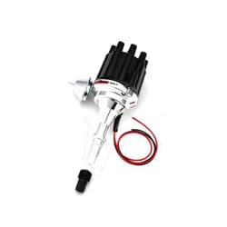 Pertronix D160700 Flame-Thrower Plug and Play Vacuum Advance Black Cap Billet Electronic Distributor with Ignitor II Technology for AMC V8