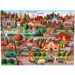 Buffalo Games - Charles Wysocki - Labor Day in Bungalowville - 1000 Piece Jigsaw Puzzle for Adults Challenging Puzzle Perfect for Game Nights - Finished Puzzle Size is 26.75 x 19.75