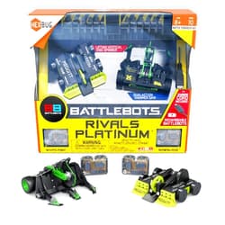 HEXBUG BattleBots Rivals Platinum (Whiplash & Sawblaze), Remote Control Robot Toys for Kids, STEM Toys for Boys and Girls Ages 8 & Up, Batteries Included