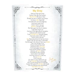 AMERICAN LUXURY GIFTS Frank Sinatra - My Way Vintage Decor Wall Art, This Retro Wall Decor Music Poster Is a Great Print For Home Decor, Music Room, Office Decor, And Sinatra Fans Room Decor Aesthetic, Unframed - 11x14