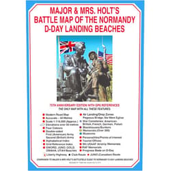Tonie Holt,Valmai Holt Battle Map of The Normandy D-Day Landing Beaches (Major and Mrs Holt's Battlefield Guides)
