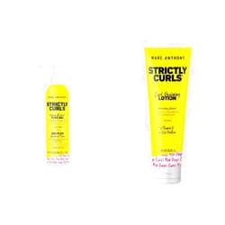Marc Anthony Strictly Curls Define & Hold Flex Gel and Curl Defining Styling Lotion Bundle for Medium to Coarse Curls