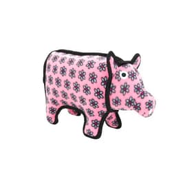TUFFY - World's Tuffest Soft Dog Toy -Barnyard- Multiple Layers. Made Durable, Strong & Tough. Interactive Play (Tug, Toss & Fetch). Machine Washable & Floats. (Pig, Medium)