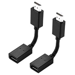 Willcan 2pcs HDMI Male to Female Swivel Adapter Any Angle Adjustable Rotation 360 Degree Connector Supports 3D 1080P HDMI Extender for Fire TV Stick, Roku Stick, Google Chromecast, Xbox, PS4, PS3.
