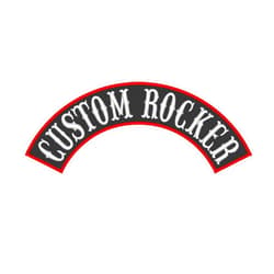 Parazon Custom Embroidered Patches -Top Rocker Motorcycle Biker Outlaw MC Sew on Patch 3