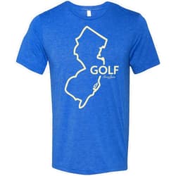 SwingJuice Golf T-Shirt New Jersey Crew Neck Short Sleeve Funny Golf Shirt for Men and Women