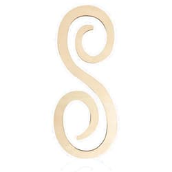 Focal20 Wooden Monogram Letters for Wall Decor 12 Inch Cursive Wooden Letters Unfinished Large Wood Letter S Focal20 Craft Alphabet Wall Hanging for Wreath Nursery Baby Shower Home Decoration