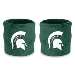 Suddora College Wrist Sweatbands - Athletic Cotton Terry Cloth Wrist Bands for School Basketball, Tennis, Football, Baseball (Pair)