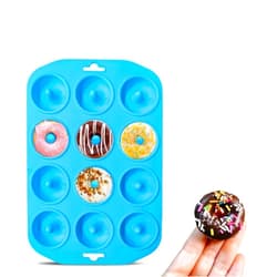 Cupidove Silicone Donut Pan, Bite Size Silicone Donut Molds for baking, Mini Donut Silicone Mold Heat Resistant, Mini Silicone Baking Mold for baking delicious donuts, Non-stick Bottom, Easy to Clean