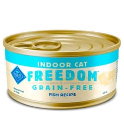 Blue Buffalo Freedom Grain-Free Adult Wet Cat Food, Complete & Balanced Nutrition for Indoor Cats, Made with Natural Ingredients, Fish Recipe, 5.5-oz Cans (24 Count)