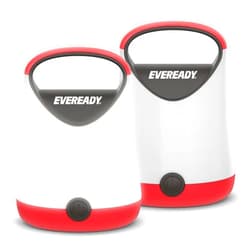 Eveready LED Camping Lantern X-250 (2-Pack), Super Bright Tent Lights, Rugged Water Resistant LED Lanterns, 100 Hour Run-time (Batteries Included), Red and Black