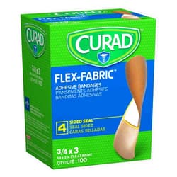 Curad Flex Fabric Adhesive Bandages, Bandage Size is 3/4
