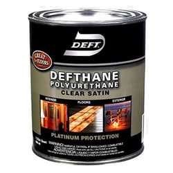 Paint Sundries Solutions Deft Defthane Satin Clear Polyurethane 1 Qt. - Case of: 4