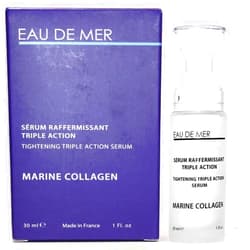 Eau De Mer Tightening Triple Action Serum Reduces Lines and Wrinkles Minimizes Crows Feet, Puffy Eyes and Bags